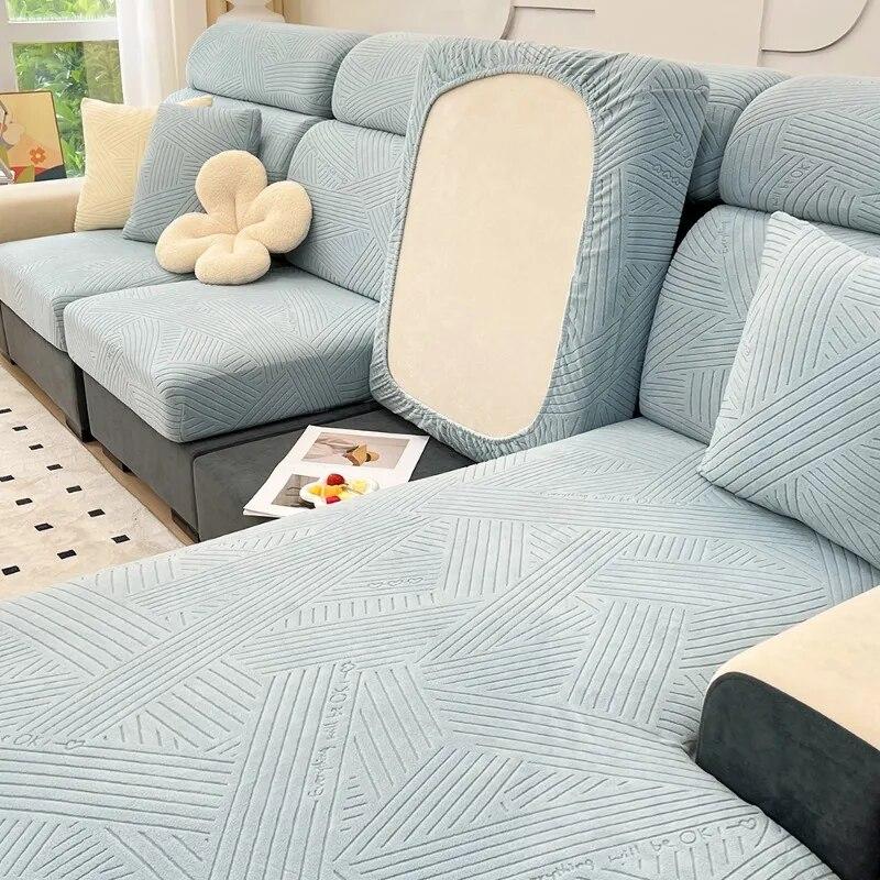 Jacquard Sofa Sectional Cover Elastic Sofa Cover Furniture Protector for Pets Washable Removable Sofa Seat Cushion Slipcover