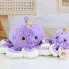 Plush Octopus Toy With Soft Short Plush And Pp Cotton Filling For Kids Gift