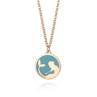 Fashion New Pendant Women's Necklace Mermaid Epoxy Necklace Holiday Gift