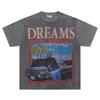 V512 Vale Forever Valley TEE Summer Street Trendy T-shirt Hot Stamping, Washing Water, Ma Liu, Making Old Pure Cotton Short Sleeved T-shirt