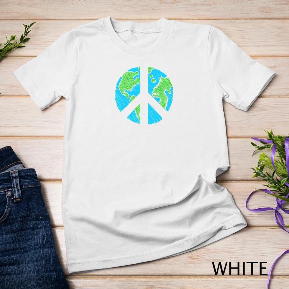 Retro Vintage Peace On Earth Day World Peace Tee Unisex T-shirt 13