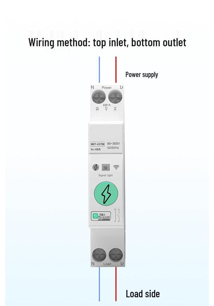 Mijia WiFi Smart Circuit Breaker: Remote Control & Wireless On/Off Switch with Metering.