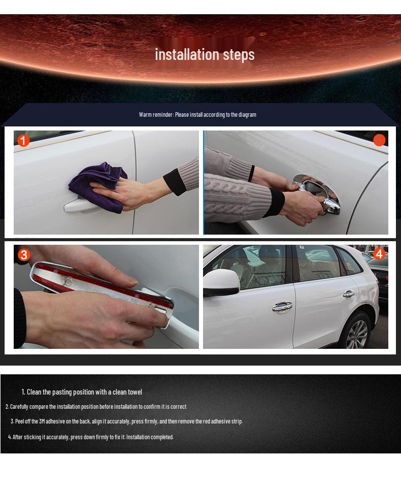 Otai Jaguar F-PACE/XE/XF/XFL Door Handle & Bowl Modification Sticker