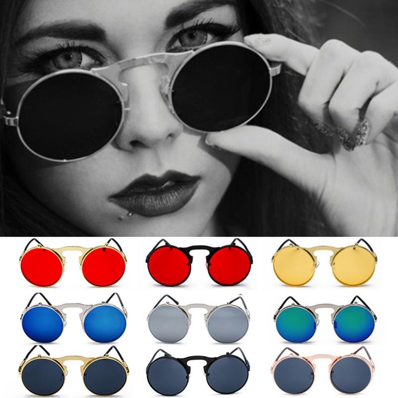 Lunettes Steampunk Gothiques Vintage Avec Monture en Alliage de Qualité Supérieure et Verres AC