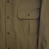 Ttella Deep Olive Cotton One Pocket Shirt
