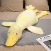 Large Goose Plush Toy Fluffy Duck Stuffed Doll Adorable Animal Swan Plush Playthings Sofa Pillow Home Decor Xmas Present Designed for Boys Girls