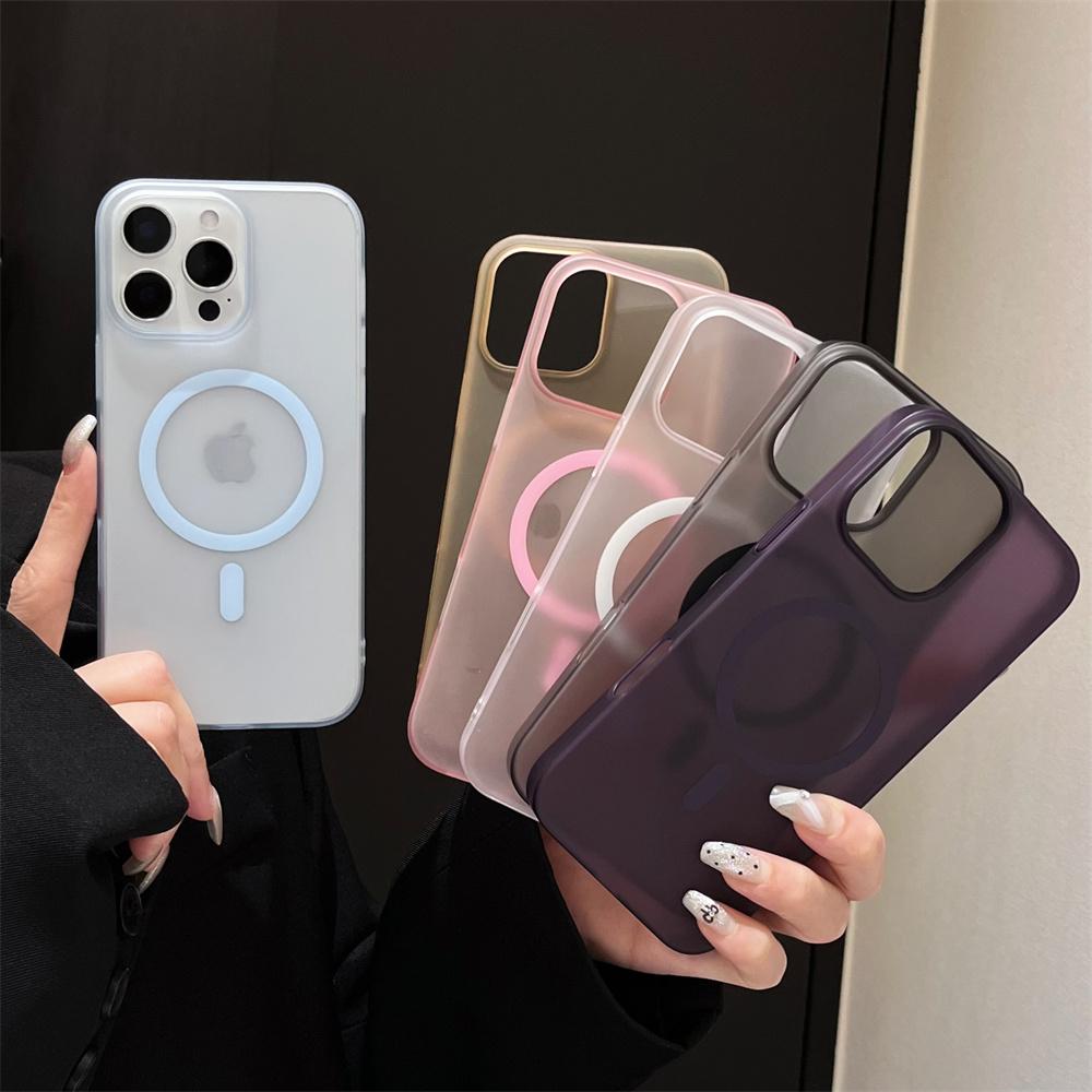 Matte Translucent Magsafe Magnetic Phone Case For iPhone 17 Air 16 15 Pro Max 14 Plus 13 12 11 Wireless Charge Shockproof Cover