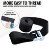 Truck Roof Rack Cargo Tension Straps, Zinc Alloy Tie-Down Straps, Logistics Securing Straps, Adjustable Cargo Carrier Belt
