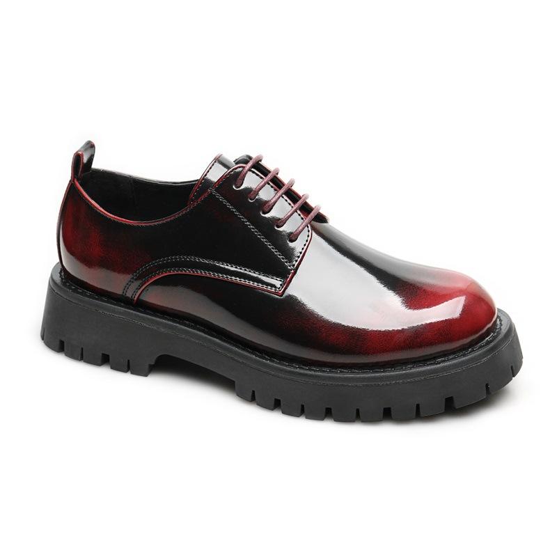 

[Processing] Men s business casual leather shoes, glossy thick-soled men s shoes 45 світло-коричневого кольору