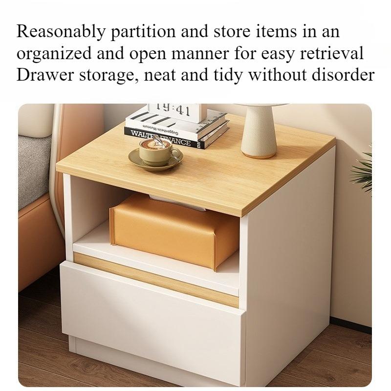 Bedside Table Household Simple Small Multi-Functional with Pumping Storage Locker Rental House Bedroom Bedside Small Cabinet