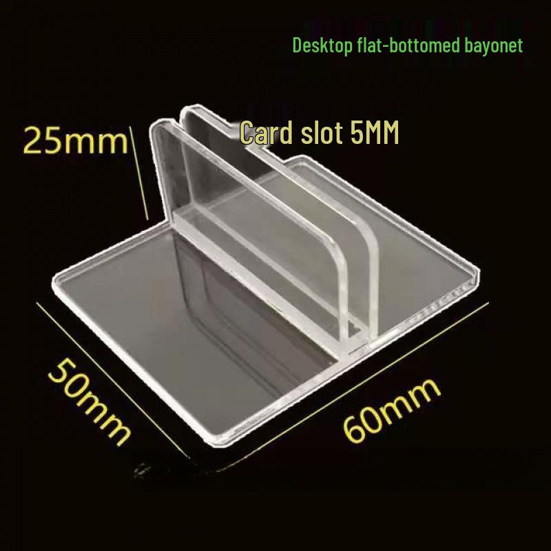 Acrylic Magnetic Clip for Signs - Transparent Plastic Snap Holder for Shelves
