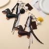Multipurpose Sausage Dog Key Pendant Sturdy PU Materials Construction with Attention to Detail Daily Casual Wear