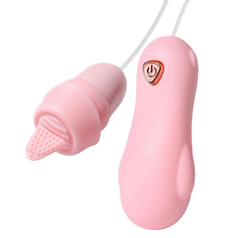 Vibratore a Doppio Salto Uovo Pallottola Vibrante Stimolatore Clitorideo Punto G Succhiante Vibratore Clitoride Vagina Femminile Masturbazione Giocattoli Sessuali