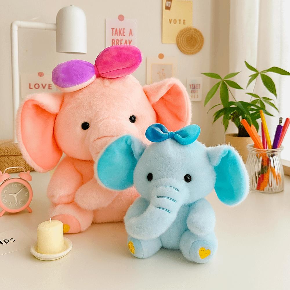 Plushie Elephant Plush Doll Gray Kawaii Animal Stuffed Toys  Children's Toys