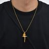 Vnox Cross Oval Virgin Mary Pendant Necklace for Men Women, Gold Plated Stainless Steel Religious Faith Adjustable Necklaces New