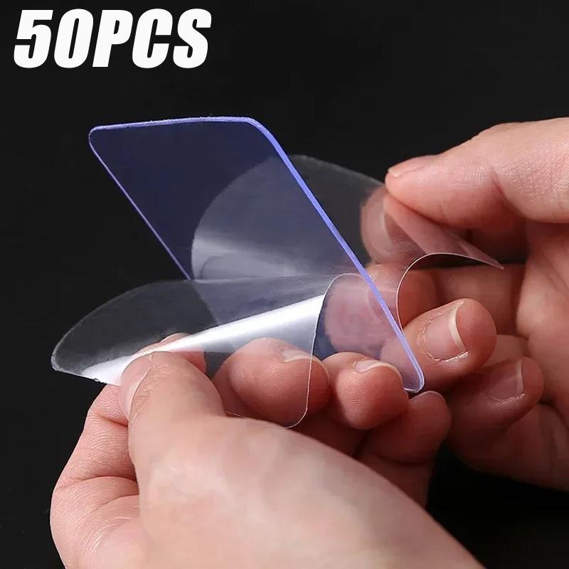 

50/150 шт. двусторонняя нано-лента, прозрачные самоклеящиеся квадратные подушечки, настенные наклейки, водостойкая немаркирующая монтажная фиксирующая лента