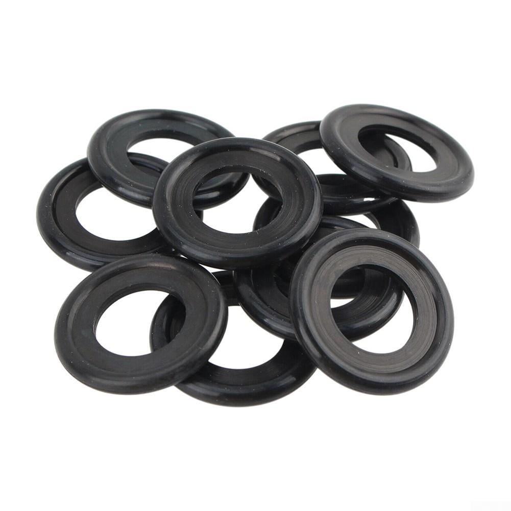 Pcs Black Rubber Sealing Oil Drain Plug Gasket Washer Replacement