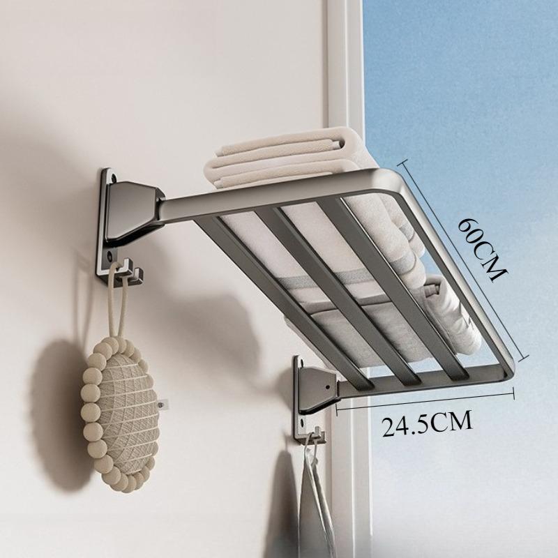 

Folding Hanging Clothes Dryer Portable Metal Wall Clothes Horse Space Saving Balcony Shoes Racks Home Bathroom Storage Rack
