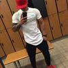 Muscleguys Nuovi Top Stampati da Uomo Patchwork Cotone&Mesh T-shirt Fitness Bodybuilding Manica Corta Traspirante Allenamento Abbigliamento da Palestra