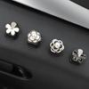 Car Style Bow Cartoon Rhinestone Mini Auto Hooks Seat Back Holder For Keys Hangers Home Office Hooks Storage Style Accessories