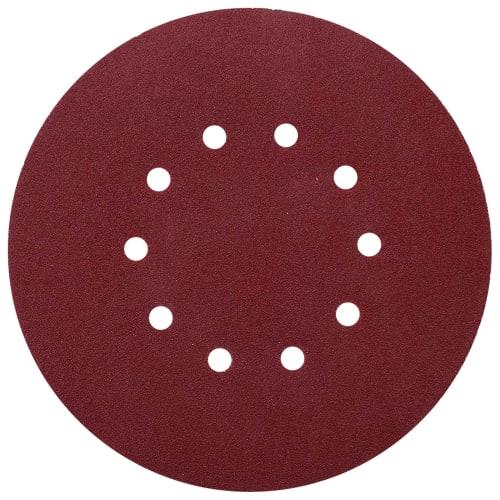 Howhite Sanding Paper, 60-Sheet Set (10 of each #80, #100, #120, #150, #180, and #240), 225mm, 10-Hole, 9-Inch Round, Waterproof Sanding Discs with Ve