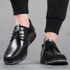 New men's casual leather shoes men's fashion embroidered middle-aged shoes foreign trade trend large size men's shoes Wenzhou shoes G5