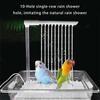 Automatic Bird Bathhouse Bathtub Parrots Shower Box with Multiple Tap Shower Multifunctional Bird Bathtub