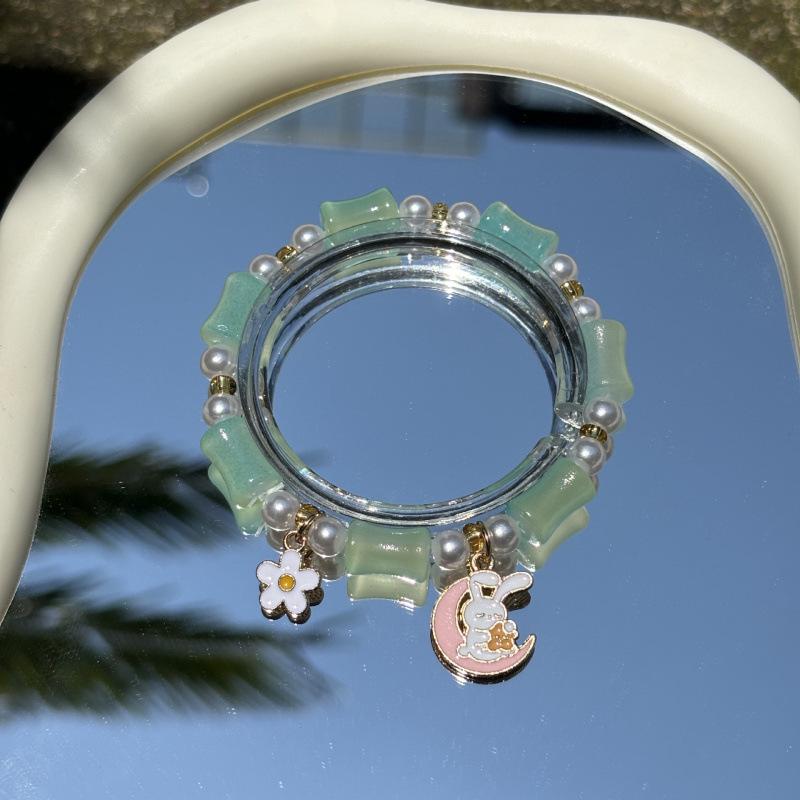 Lily of the Valley Butterfly Bracelet - Multi-Style Beaded Star & Moon Design