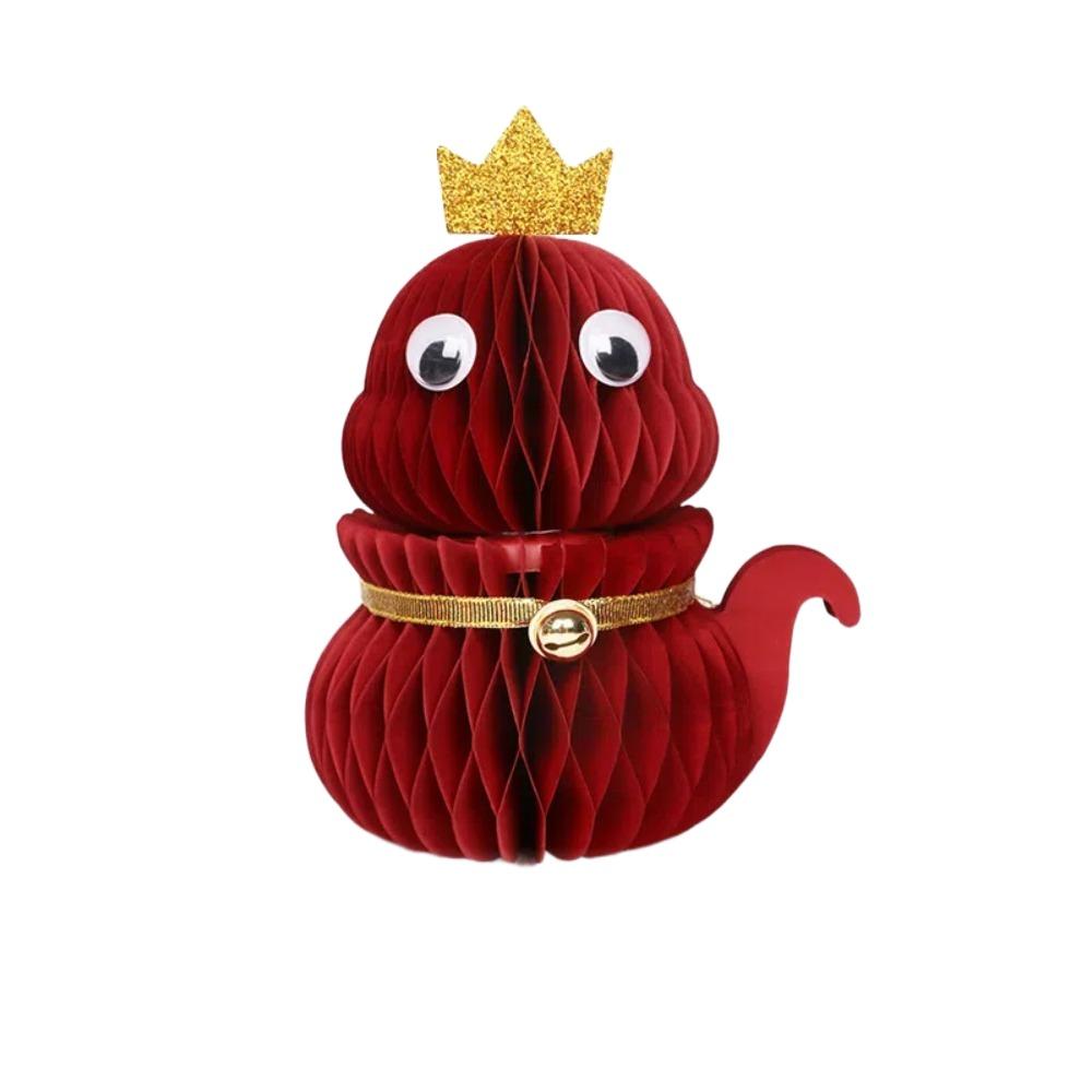 

1 шт./2 шт. 2025 Китайский Новый год Сотовая бумажная декорация Змея Вечеринка Аксессуары Домашний декор 15cm