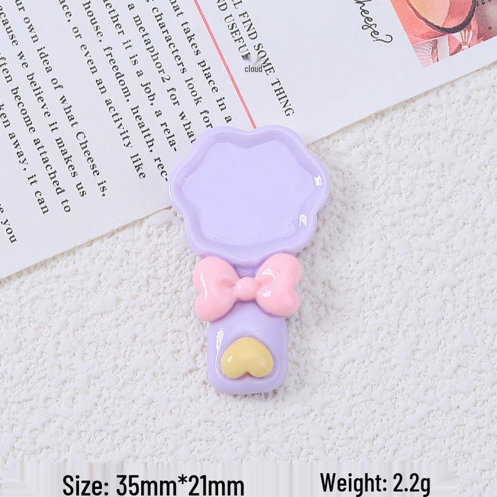 Handmade Cartoon Flower Spoon Candy Toy DIY Cream Resin Accessories for Jewelry Making