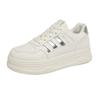 Small height increase small white shoes women's spring 2025 new thick-soled muffin board shoes versatile student casual shoes