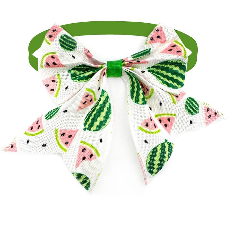 50pcs Summer Dog Neckties Fruit Style Adjustable Small Dog Puppy Bow Tie Collar Pets Grooming Pet Accessories for Small Dogs