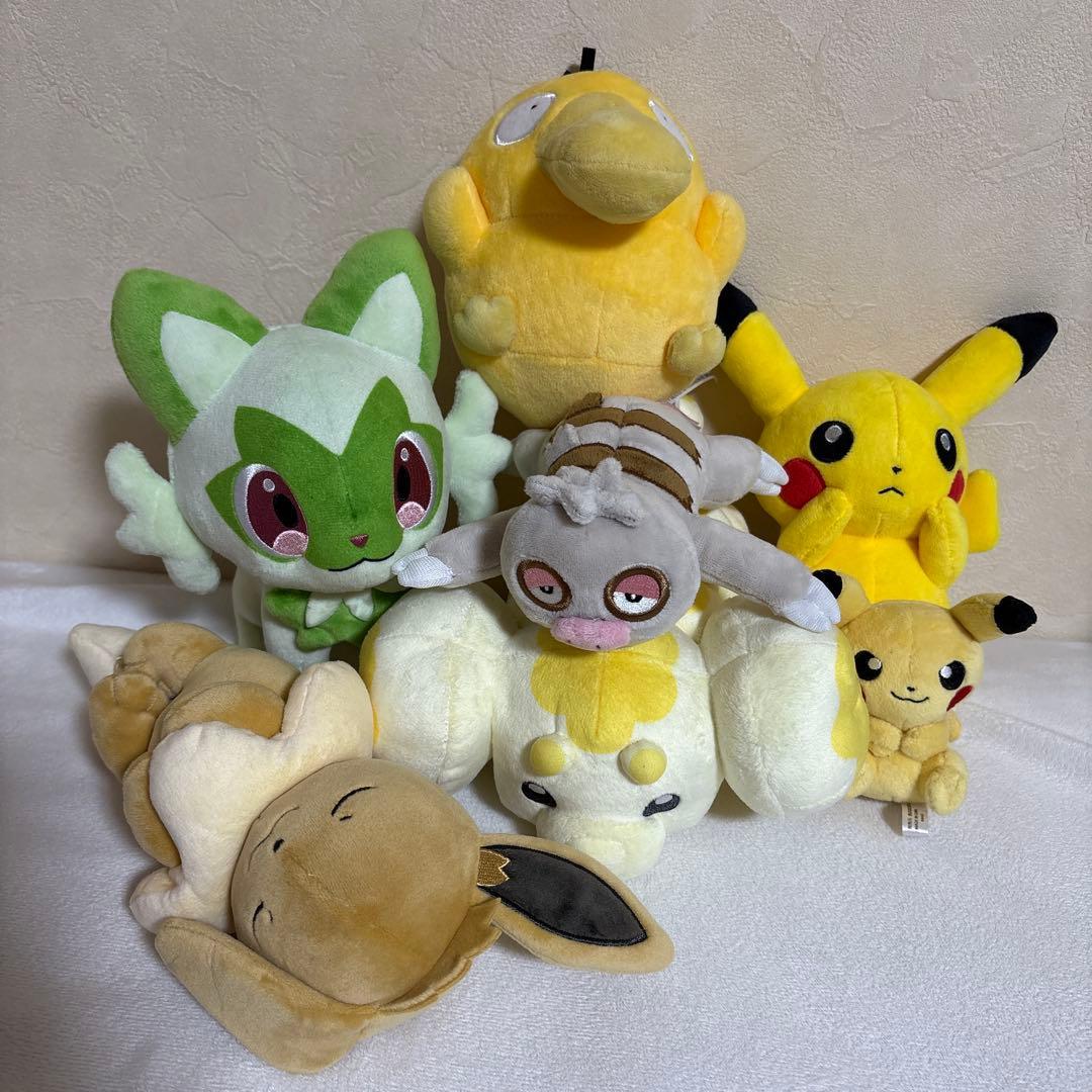 Pokemon Center stuffed toys 7 items bulk sale
