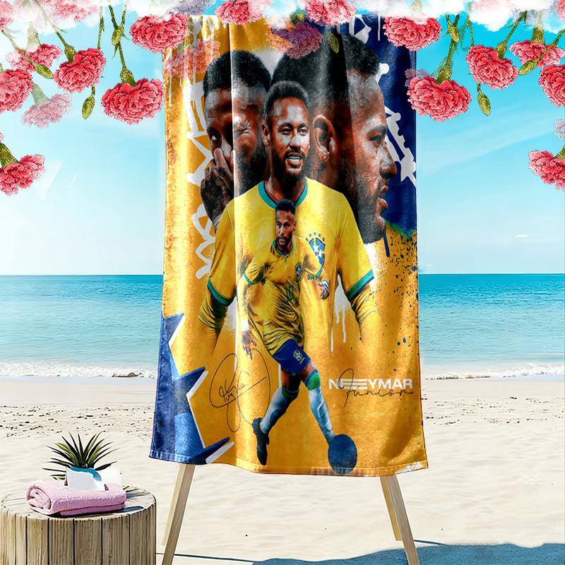 Ronaldo's Legacy: Number Journey beach towel beach soft seaside Outdoor pool towel quick-drying swim towel beach towel beach Fashion printing