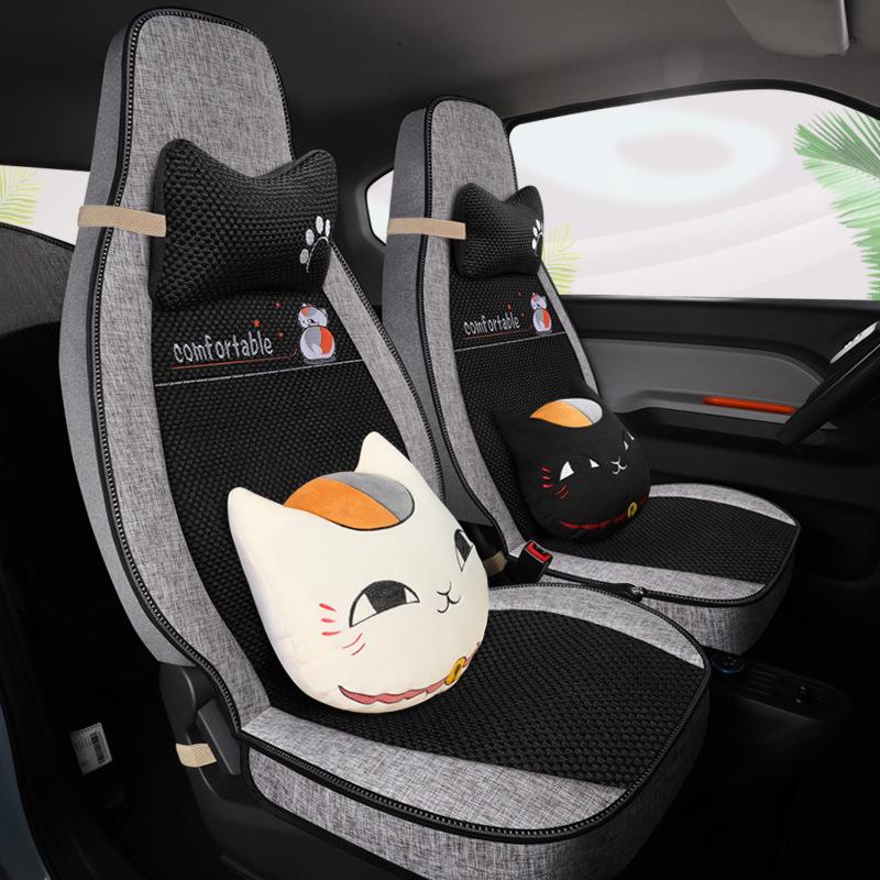 Universal Leather Seat Cushion for Wuling Hongguang: All-Season, Wear-Resistant, Full Surround for Five-Seater