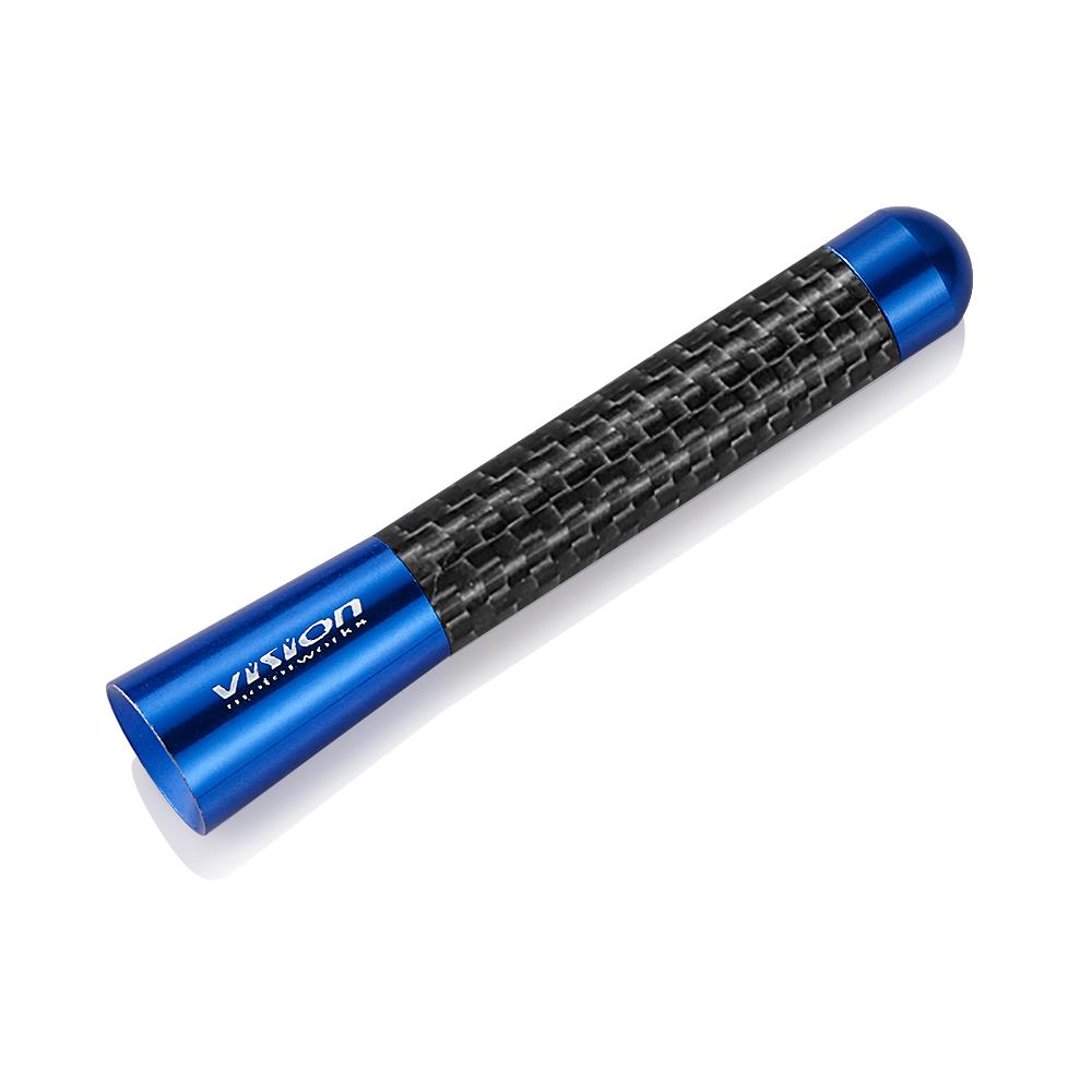 8cm Car Antenna Exterior Tuning Accessories Carbon Fiber Aerials For Ford Fiesta Peugeot Citroen VW Opel Astra Skoda Toyota