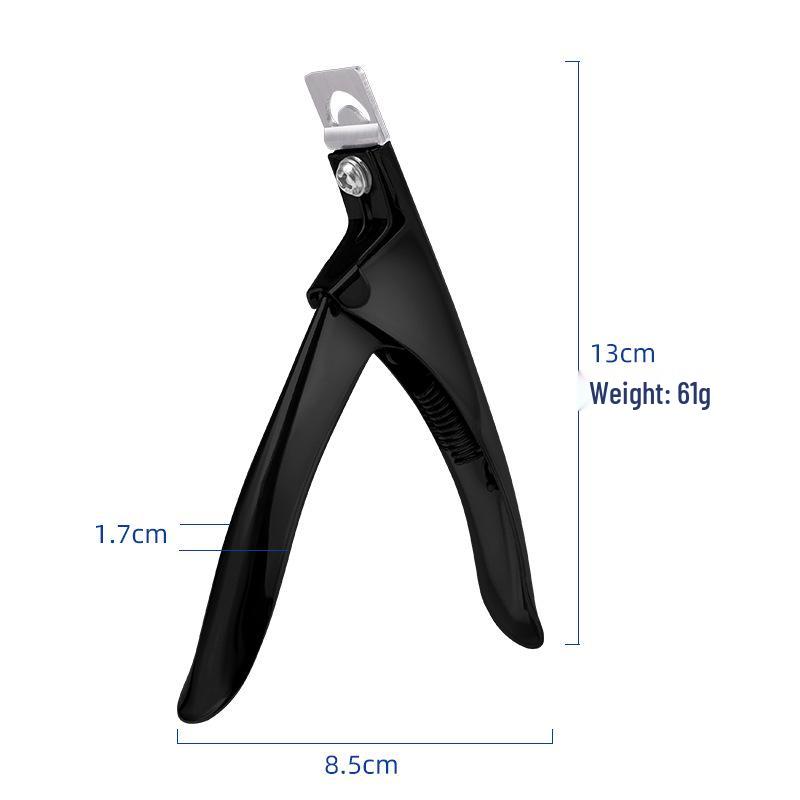 Titan U-förmiger French Maniküre Nagelknipser für künstliche Nägel - Edelstahl