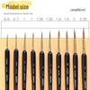 Mali G1220 Wolf Hair Liner Brush for Watercolor, Gouache, Chinese Painting, Nail Art, Oil Painting, and Line Drawing.