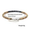 Handmade Women Anklet 100% Natural Coconut Beads Foot Bracelet 5 Color Options Lightweight Comfortable Beach Vacation Jewelry