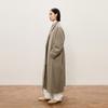 LESS A-Line Loose Fit Long Wool Coat