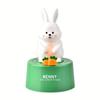 Adorable Pink Bunny Kitchen Timer Durable ABS,Magnetic Fridge Attachment,Cute Animal Design with Hour Minute Display,Ideal for Cooking Study Reminders