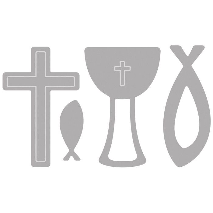 Cutting Kit - RAYHER - Confirmation, Communion - Multicolor - 4 Pieces - 2-3.9 Cm