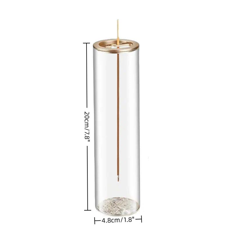 Creative Upside-Down Incense Burner Stand With Glass Ash Catcher Backflow Incense Burner Detachable Rustproof