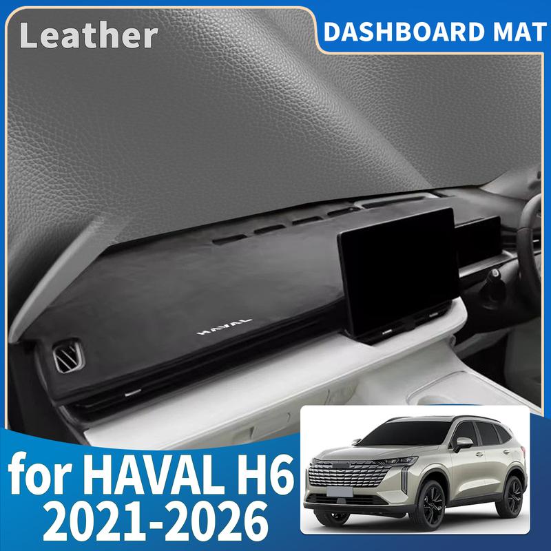 For HAVAL H6 2026- GT PHEV H6S New H6 4th Dashmat Dashboard Cover Pad Protective Carpet Leather Accessories DashMat Sunshade