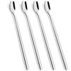 Leeseph Coffee Spoons Set of 4, Stainless Steel Long Handle Espresso Stirring Spoons Dessert Teaspoons