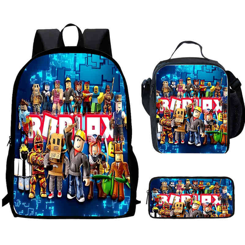 Roblox Printed Backpack, Children'S And Elementary School Bags