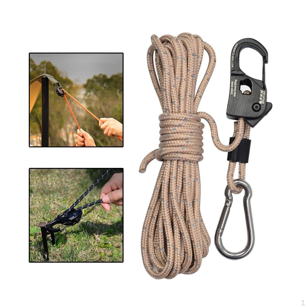 4mm Tent Guy Rope with Easy Locking System for Outdoor Adventures