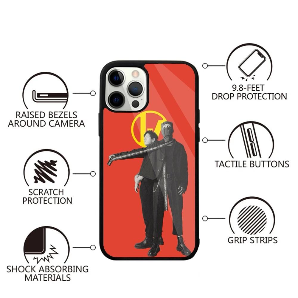 T-Twenty one pilots Phone Case For iPhone 15,14,13,12,11,Plus,Pro,Max Mini Magsafe Magnetic Wireless Charging