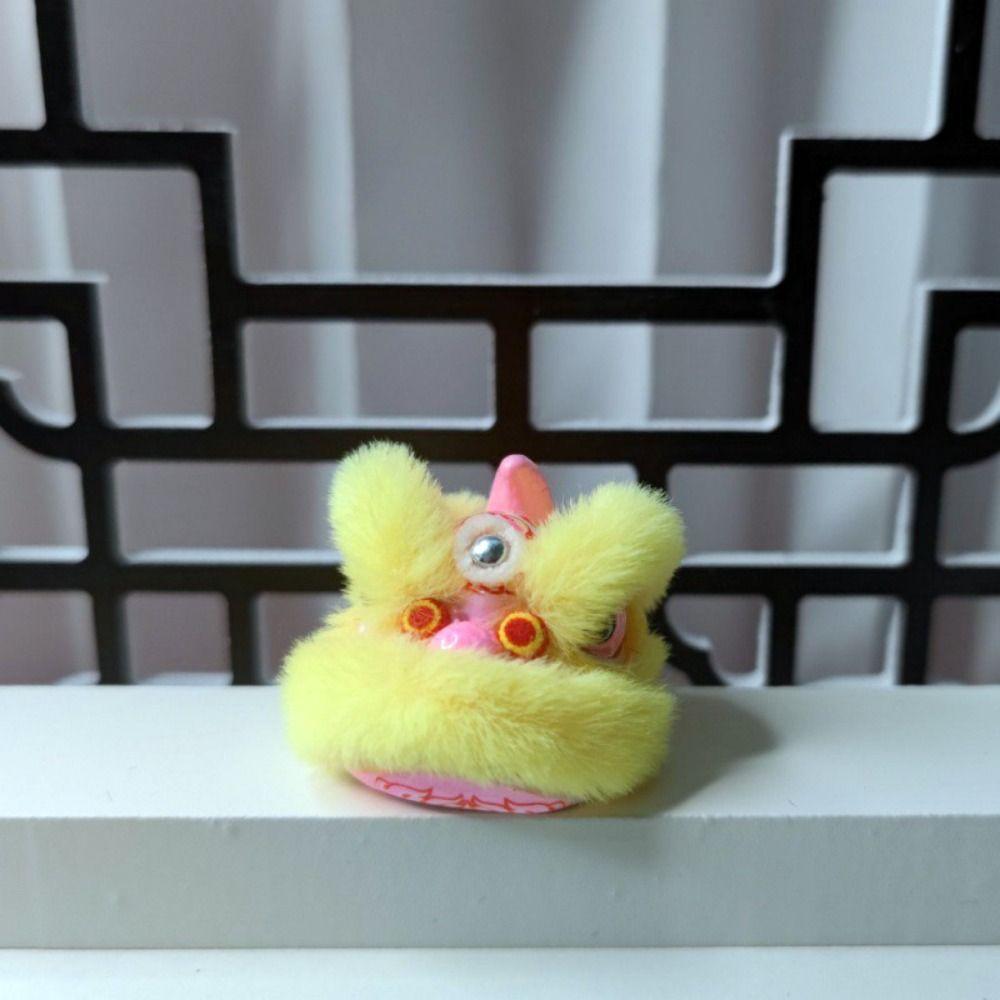 

Креативный танец льва Украшение танца льва Креативный мультяшный Китайский красный Декор танца льва Спальня розовый/жёлтый