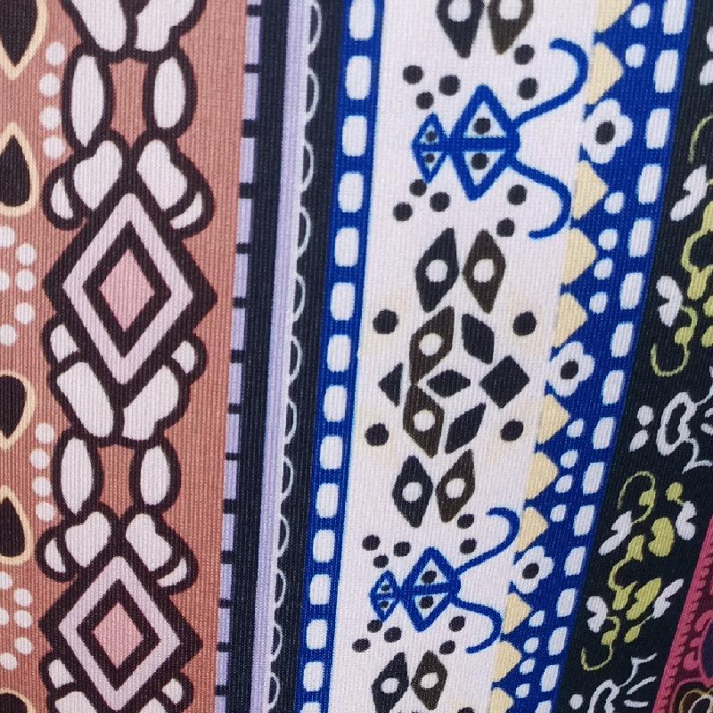 DAFIFY Damenmode, lässig, Frühling, Herbst, Bohemia-Druck, hohe Taille, Hosen und Caprihosen